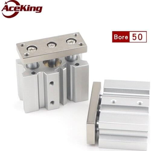 MGQM New thin cylinder with guide rod MGQL/MGQM50X25/30/40/50/75/100/125/150/200/250/300/400/500 MGQM50-25 MGQM50-30 MGQM50-50
