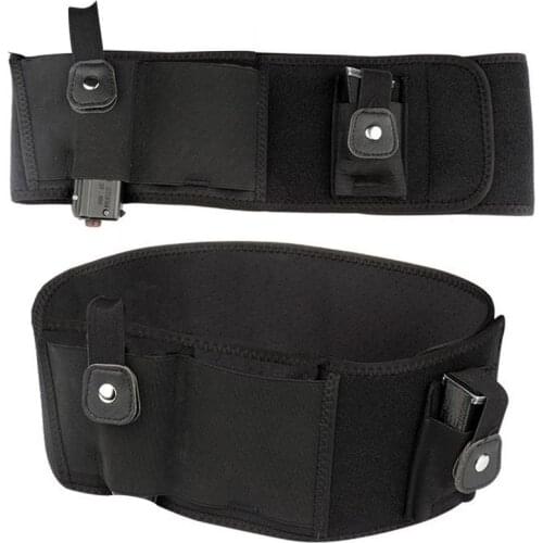 Men Waist Belt Belly Band Holster Concealed Carry Holster Outdoor Abdominal Belt Multifunctional Holster Right And Left Band