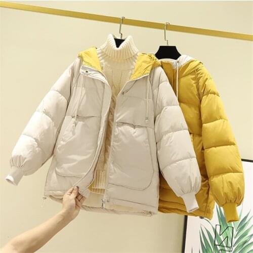 New Style Womens Winter Jackets Parkas Womens Down Padded Coats Female Hooded Casual Jacket Coat Woman Warm Cotton Winter Coat