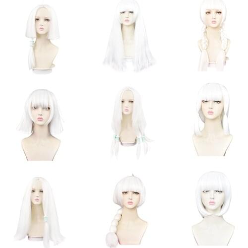 Sky Children of Light Wig White Multiple styles Synthetic Hair Halloween Carnival Cosplay Costume Accessory