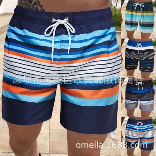 Beach Shorts Men Trunk Summer Short Pants Straight print beach pants Quick Dry Men Board Shorts Plus Size Surfing Trunks 2021