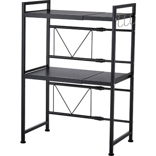 Kitchen Microwave Oven Rack Storage Shelf Organizer Holder Movable Cabinet Dish Shelving Home Appliances
