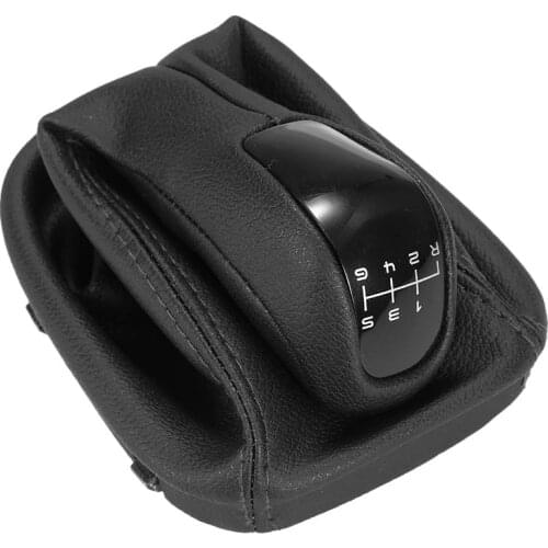 Car Gear Shift Knob 6 Speed Leather Cover Case For Mercedes-Benz Class C W203 Car Styling
