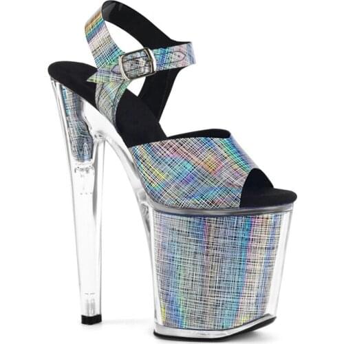 Brand Women Sandals Summer Shoes 20CM Thin High Heels Patent Leather Buckle Strap waterproof fashion Dress Party womens shoes