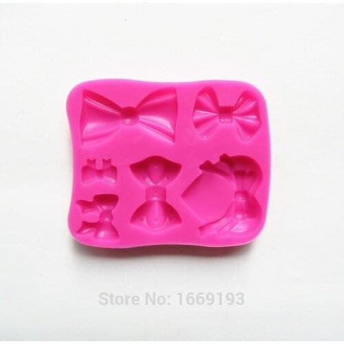 Six Bow Tie Shape Sugarcraft Cake Decorating Fondant Tools Cookies And Muffins Craft Molds,Direct Selling