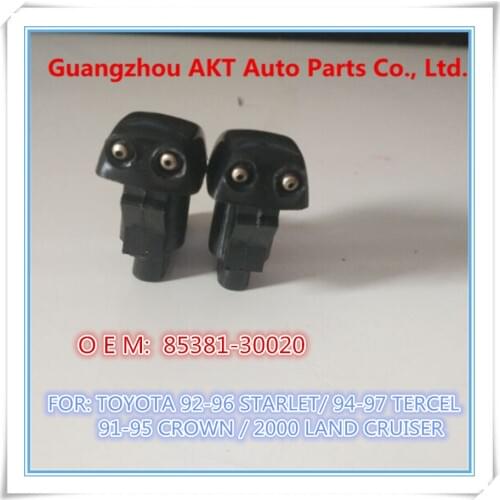 Washer nozzle for TOYOTA1992 -1996 STARLET 1994 -1997 TERCEL 91 - 95 CROWN 2000 LAND CRUISER Pair oem:85381-30020