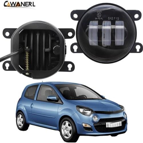 LED Fog Light Assembly For Renault Twingo II Hatchback CN0 2007-2015 Car Front Bumper Daytime Running Light Fog Lamp 12V