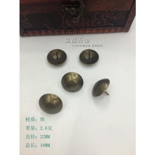 18*22mm Antique screw doornail Nail the boards Metal door Nails Decorating accessories rivet wholesale