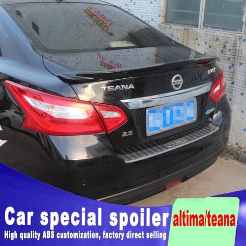 2016 2017 2018 for nissan altima / teana spoiler ABS material any color paint teana spoiler by rear trunk roof primer spoiler