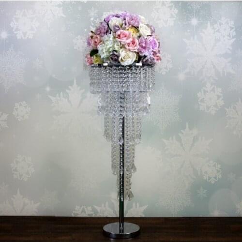 2016 Acrylic Crystal Wedding Centerpiece / Table Centerpiece 80cm Tall * 35cm Diameter 5-Tier Wedding Decor road leads 10pcs/lot