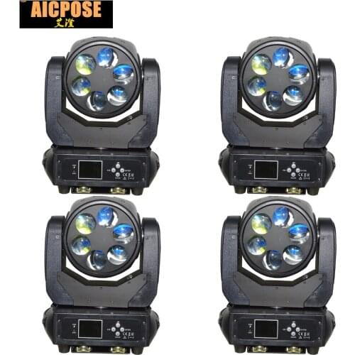 4pcs/lots 6x25w Super Beam Light DMX512 Zoom/Rotate Moving Head Light /Bar /Party /Show /Stage Light LED Stage light