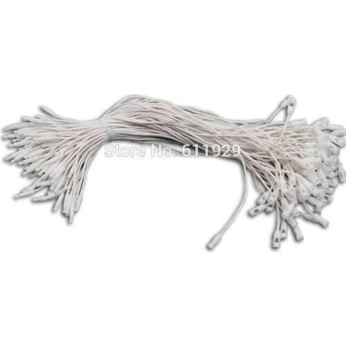 Free shipping wholesales top quality white clothing tag WAX CORD/garment hang tag line/string buckle/sling/thread 500 pcs a lot
