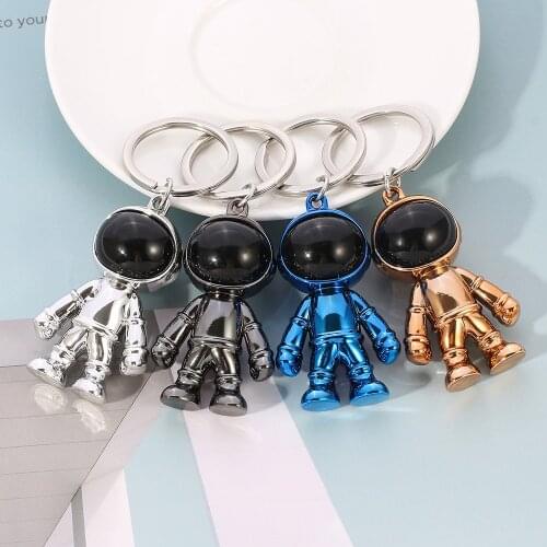 Spaceman Astronaut Cute Pendant Keychain Cool For Man Women Special Key Accessories Dreamer Scientist Jewelry Gifts
