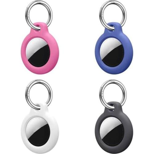 PC Case For AirTags Protective Cover For Apple Location Tracker Airtag Accessories Anti-scratch Keychain Protective Sleeve