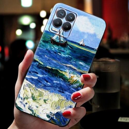 For Fundas Realme 8 Pro Case Cover For Real me Realme 8Pro 4G 5G Case Cute 3D Art Coque Soft Sea Protective Phone Cases Bumper