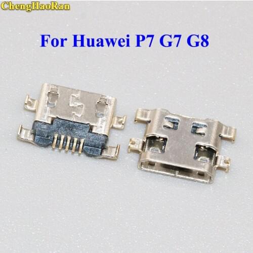 ChengHaoRan 2-10 pcs Micro usb connector charging port socket power pulg dock for Huawei P7 G7 G8 G760 P8 Lite smart GR3 NEW