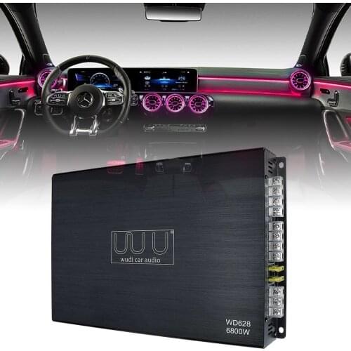 Black 4 Channel Audio HIFI Amplifier Stereo Bass Speaker 6800W Digital Subwoofer Car Audio Power Amp Accessories