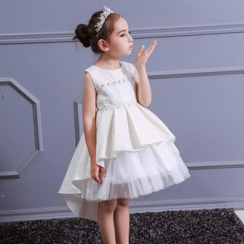 Kids Girls Formal Dress Princess Dress for Wedding Birthday Party Teen Baptism Dresses Toddler evening Trailing dress