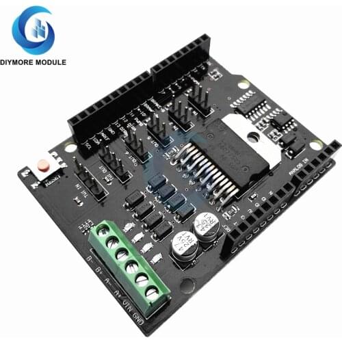 L298NH DC Motor Driver Shield 5V-12V Speed Controlling Current Absorption Measurement For Arduino Replace L298P L298