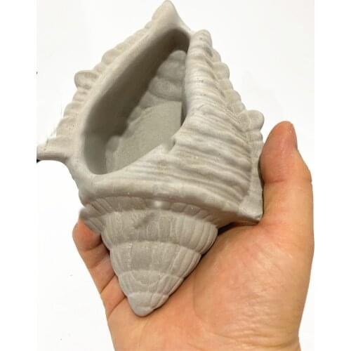 Conch Cement Flowerpot Mould Silicone Mold Concrete Planter Silicone Mold Big Flowerpot Molds For Succulent Plants Candle Holder
