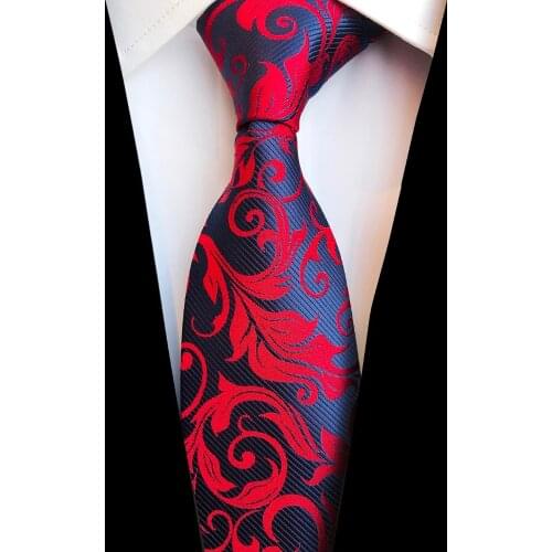 GUSLESON New Design 8cm Jacquard Silk Necktie for Mens Business Gravatas Normal Tie Suit Wedding Neck Ties Clothing Accessories