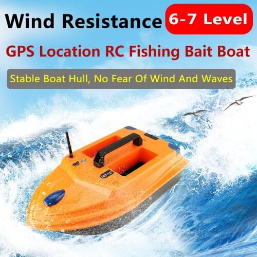 GPS RC Bait Boat intelligent Auto Lure control Fishing Boat 3KG Bait Fish finder dual motors 2 Bait 500m Smart One-Key Return