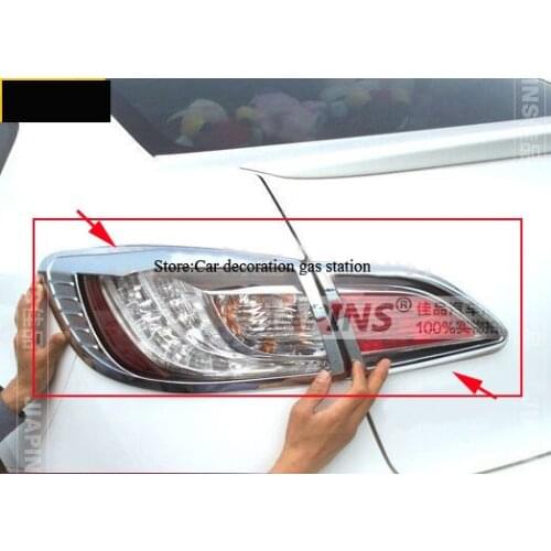 Hot sell ABS Chrome Rear headlight Lamp Cover For Mazda 3 M3 4dr 2010-2012