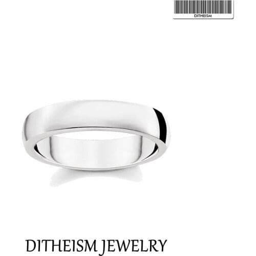 Classic Band Ring Simplicity Design 925 Sterling Silver 2021 Brand New Fine Women Men Jewerly Europe Style Bijoux Fashion Gift