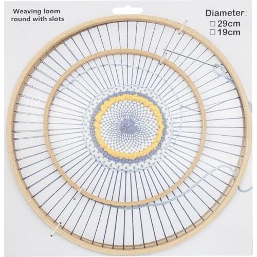 Creativity Wooden Round Wooden Loom for Knitting Coaster and DIY Tools Home