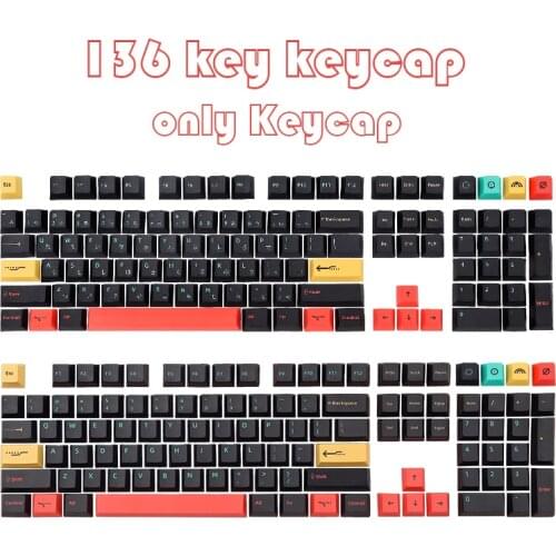 Metropolis Customized Keycaps Cherry Profile Dye Sub Keycap For Cherry MX Switch 61/64/68/87/96/980/104/108 Mechanical Keyboard