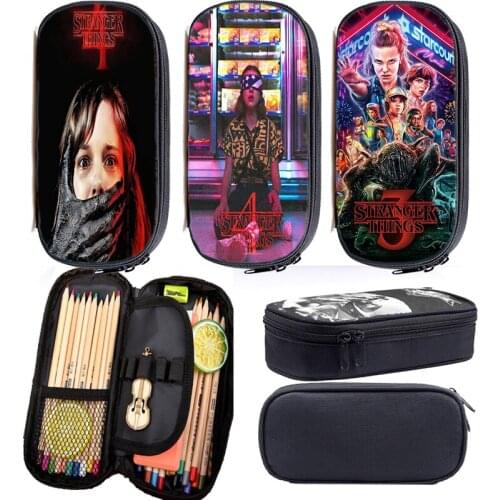 Multifunction Stranger Things Season 4 Pencil Case Kids Pen Bag Children Pencil Bag Storage Bags School Supplies Pencil Pouches