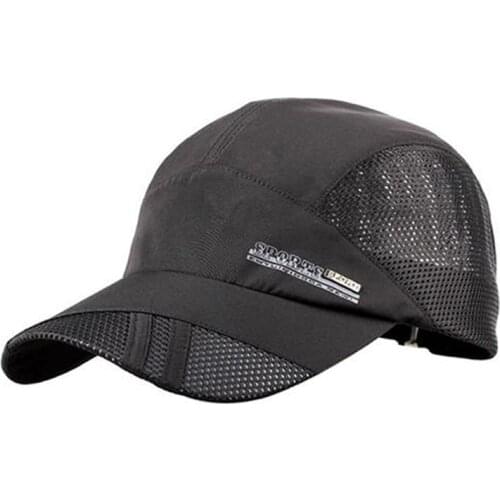Fashion Mens Baseball Cap Adjustable Outdoor Sport Running Snapback Bone Summer Sun Hat Breathable Thin Mesh Fast Drying Caps