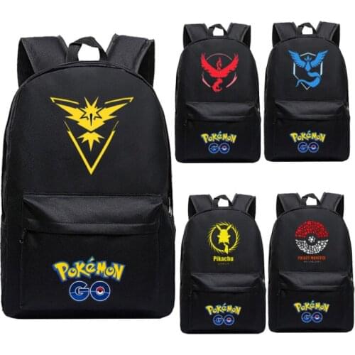2021 New Pokemon Pikachu School Bag Children Boys Backpack Kids Children Cartoon Bags Fashion Children School Bags Gift