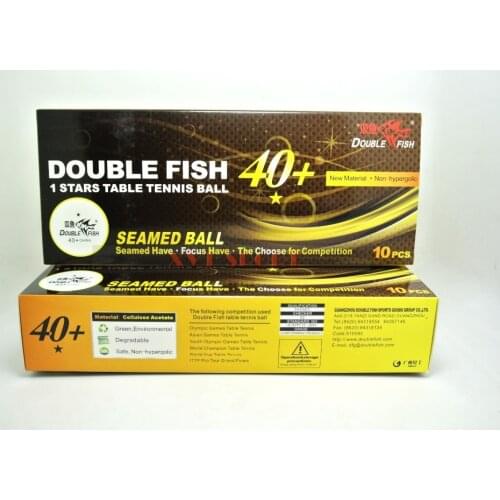 Sale Original Double Fish 1 Star 40+ New Material Seamed PP Ball Table Tennis ball / ping pong ball 10pcs/pack