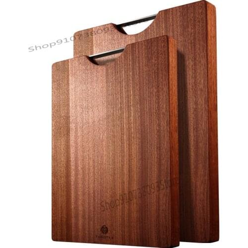 Chopping Board Solid Wood Household Imported Ebony Fruit Cutting Board Panel Sticking Board Knife Board Cutting Board