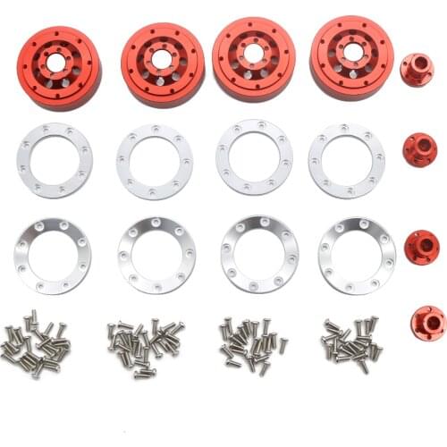 RCAWD Alloy Beadlock Wheel Rim tire For 1:16 WPL Henglong B1 B-14 B-16 C-14 C-24 B-24 B-26 B-36 Q60 Q61 WPL Upgarde Part