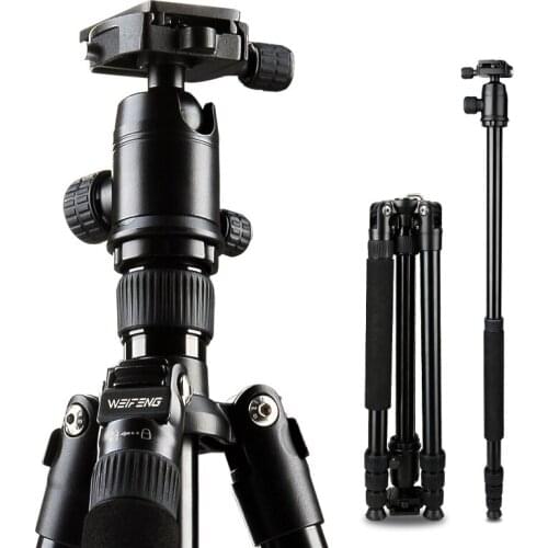 Tripod Weifeng WF-6620A WF 6620AAluminum Alloy Reflex Tripods The Portable Travel Photography Tripod For SLR DSLR Digital Camera