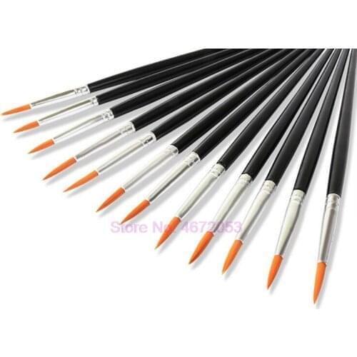 10000PCS/lot Fine Hand Painted Thin Hook Line Pens Black Art Supplies Drawing Art Pen Paint Brush Nylon Brush Painting Pen
