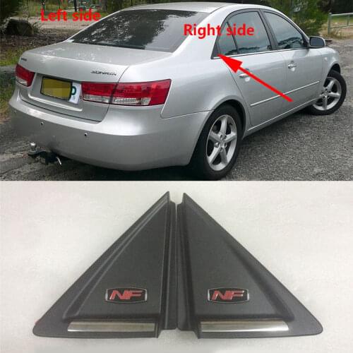 Auto Exterior Door Triangle Plate Trim Cap Rear Window Glass Garnish Cover Panel For Hyundai Sonata NF 2005 2006