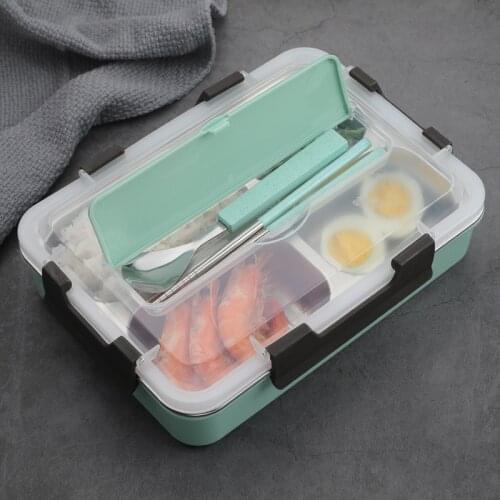 TUUTH 304 Stainless Steel Lunch Box Hot Water Heating Food Containers Portable Picnic Office School Bento Box