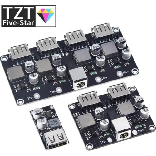 USB QC3.0 QC2.0 USB DC-DC Buck Converter Charging Step Down Module 6-32V 9V 12V 24V to Fast Quick Charger Circuit Board 5V