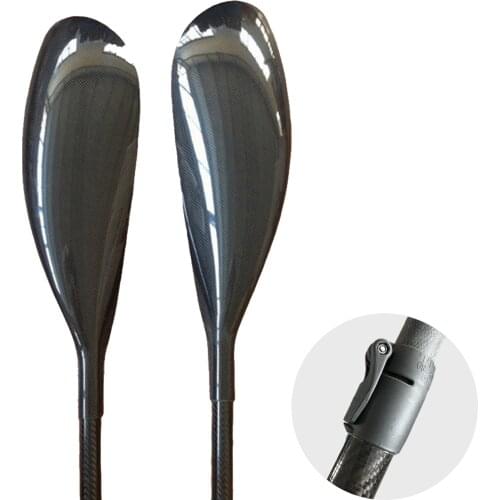 J-Series Kayak Paddle Round Shaft Carbon Fiber Wing Blade Paddles Two-Pieces Carbon Kayak Paddle