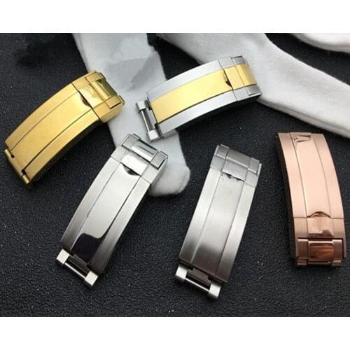 Top quality 9mm Combination folding Buckle Watchband watch band clasp For Role strap for Daytona Submariner DEEPSEA click tools