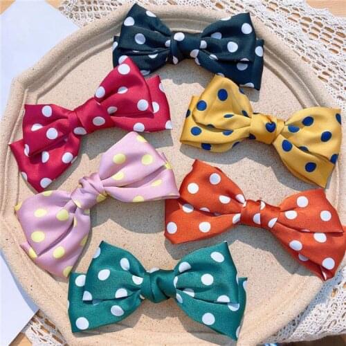 Girls Hair Pins Butterfly Hair Clips Hair Accessories Dot Print Hair Grips Barrettes Kids Hair Styling Tools Headwear Hairpin