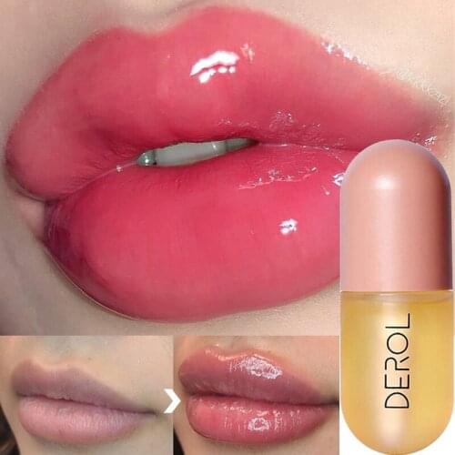 Plant Lips Plumper Liquid Repairing Reduce Lip Fine Lines Oil Long Lasting Care Lipgloss Moisturizing Essence Sexy Plump Serum