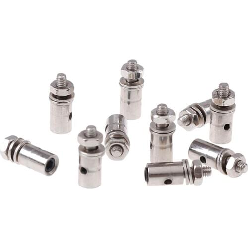 10Pcs RC Airplane Boat Pushrod Linkage Stopper Servo Connectors Adjustable Diameter Helicopter 2.1mm/1.8mm/1.5mm/1.1mm RC Boat