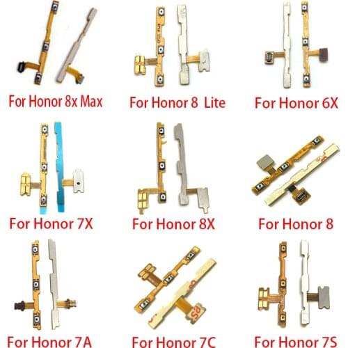 2Pcs Power Switch On/Off Key Volume control Key Button Flex Cable For Huawei Honor 8 9 10 Lite 6X 7X 8X Max 7S 7A 7C 20 4C Pro
