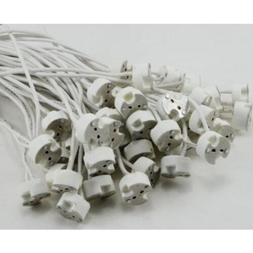 5pcs MR16/MR11/gu5.3/g4//gu10 wire cable base socket lamp holder socket base adapter Wire Connector for spotlights