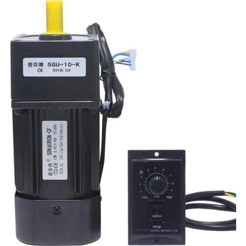 5RK60RGN-CF single-phase 220V, 60W speed-regulating motor, can be forward and reverse + speed controller