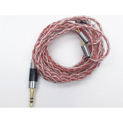 8 share Oxygen-free copper silver-plated upgrade wire 0.78mm 2pin